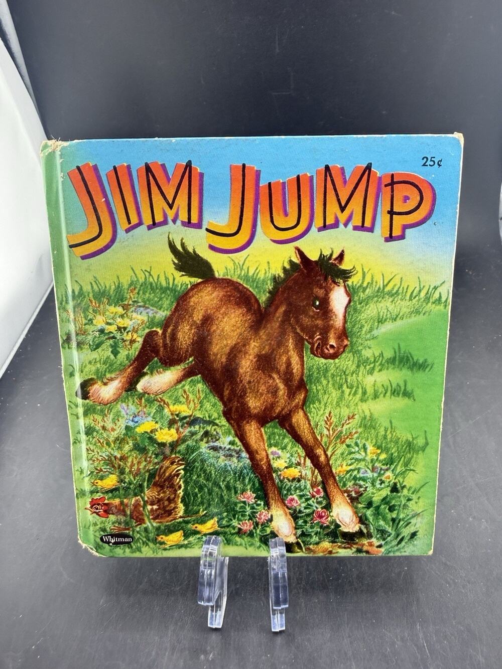 VTG 1954 Jim Jump Whitman Tell-A-Tale Book First Edition Horse Pony Story